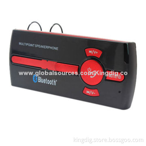 New Design Sun Visor Bluetooth Handsfree Set with Li-polymer Battery, Mute Function